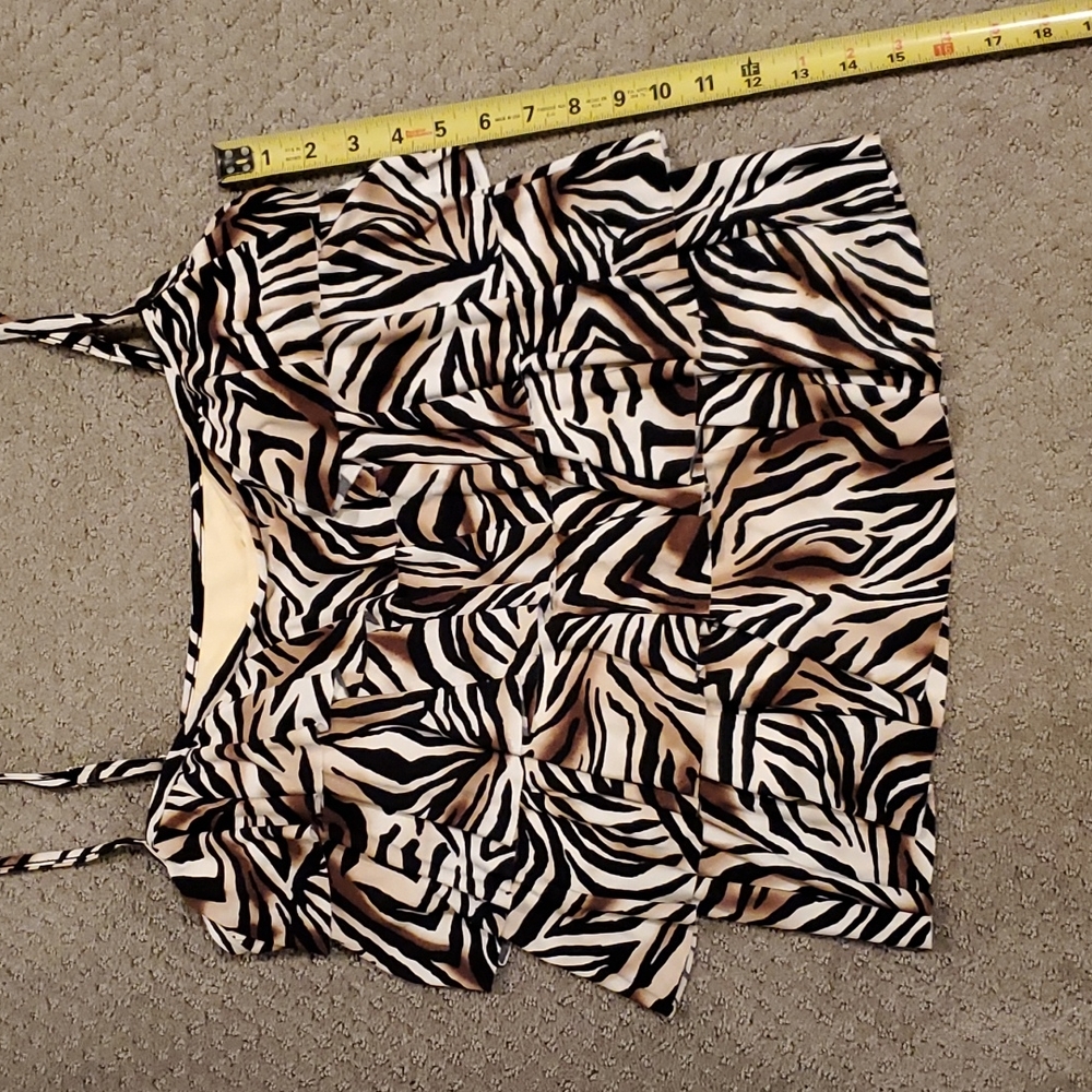 NEW SLIMSHAPER TANKINI TOP - NEW Animal print SLIMSHAPER tankini top. Sz 16